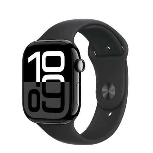 Apple Watch S10 GPS 42mm Jet Black Alu Case/Black Sport Band - M/L
