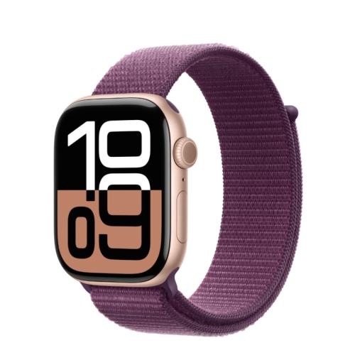 Apple Watch S10 GPS 42mm Rose Gold Alu Case/Plum Sport Loop