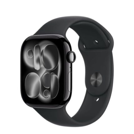 Apple Watch S11 GPS 42mm Jet Black Aluminium Case with Black Sport Band - S/M meqt4rk/a