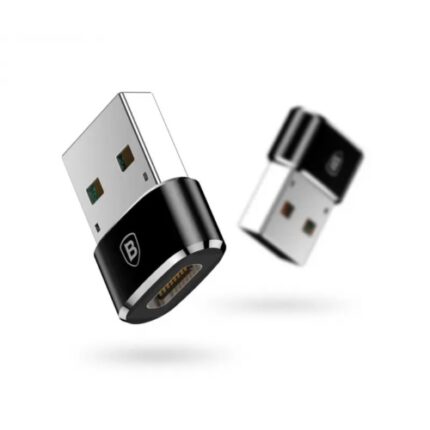 BASEUS Adapter Mini konverter - USB na Type C ženski CRNI