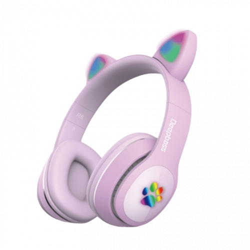 DEEPBASS R6 Lila dečije bežične BT slušalice