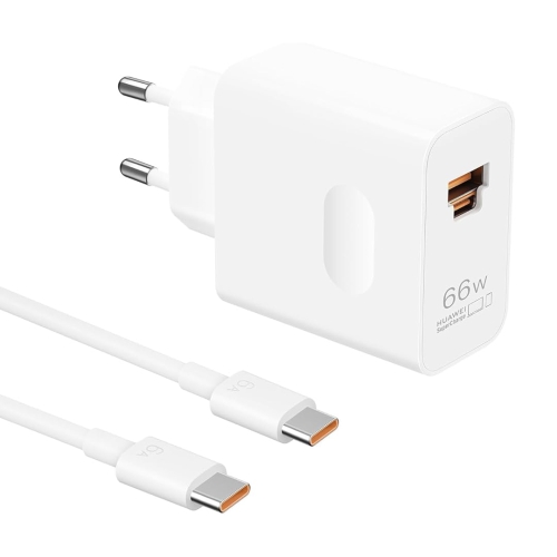 HUAWEI kućni punjac A061 66W BELI + kabl type c na type c