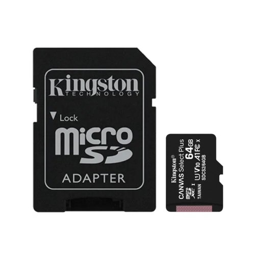 KINGSTON SDCS3/64GB/microSDXC/64GB/Class10 U1/80MB/s-10MB/s+adapter