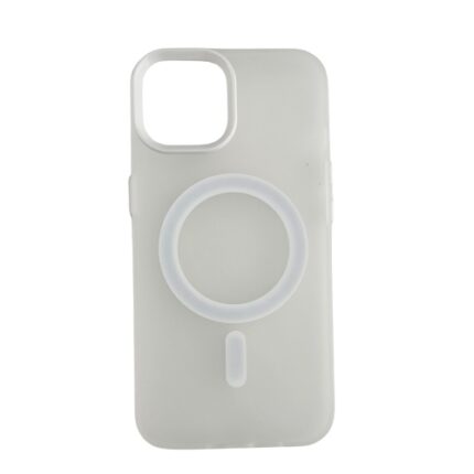 Silikonska futrola Magsafe FLURO COLOR Iphone 13/14 BELA