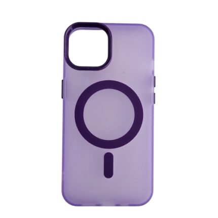 Silikonska futrola Magsafe FLURO COLOR Iphone 13/14 LJUBIČASTA