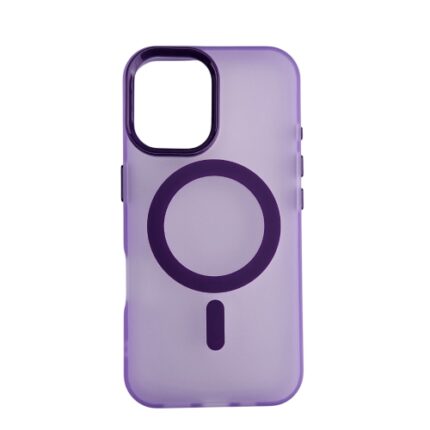 Silikonska futrola Magsafe FLURO COLOR Iphone 16 LJUBIČASTA