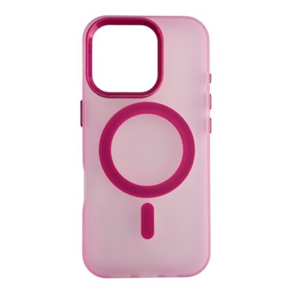 Silikonska futrola Magsafe FLURO COLOR Iphone 16 PRO MAX ROZE