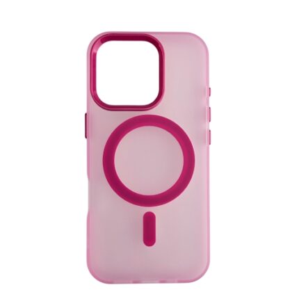 Silikonska futrola Magsafe FLURO COLOR Iphone 16 PRO ROZE