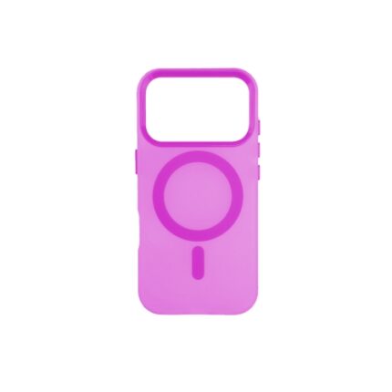 Silikonska futrola Magsafe FLURO COLOR Iphone 17 Pro Max ROZE