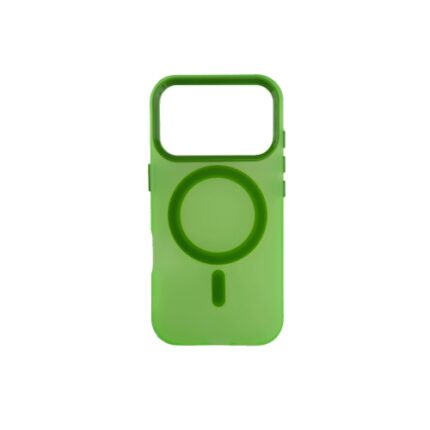 Silikonska futrola Magsafe FLURO COLOR Iphone 17 Pro ZELENA