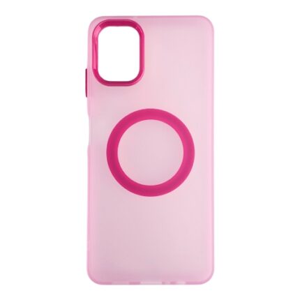 Silikonska futrola Magsafe FLURO COLOR Samsung A06 ROZE