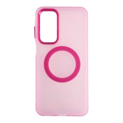 Silikonska futrola Magsafe FLURO COLOR Samsung A16 ROZE