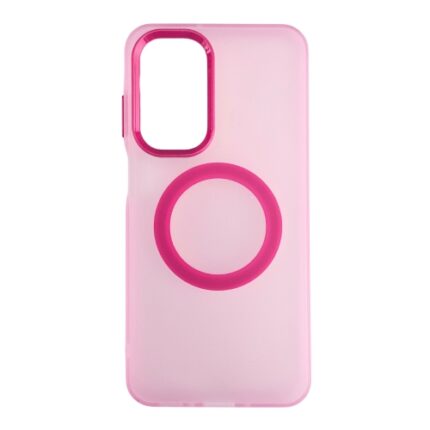 Silikonska futrola Magsafe FLURO COLOR Samsung A56 ROZE