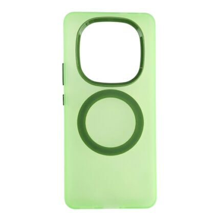 Silikonska futrola Magsafe FLURO COLOR XIAOMI Redmi Note 14 PRO+ 5G/14PRO 5G ZELENA