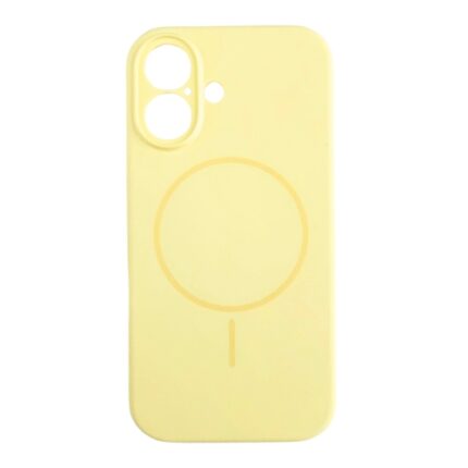 Silikonska futrola Magsafe LUX Iphone 16 ŽUTA