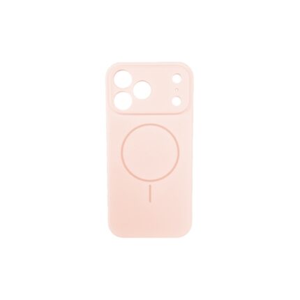 Silikonska futrola Magsafe LUX Iphone 17 PRO MAX PUDER ROZE