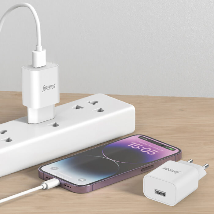 Kucni punjac Superior CO-DC21 2.1A Type C beli - Slika 4