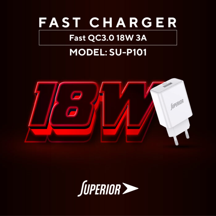 Kuciste punjaca Superior SU-P101 Fast QC3.0 18W 3A belo - Slika 4