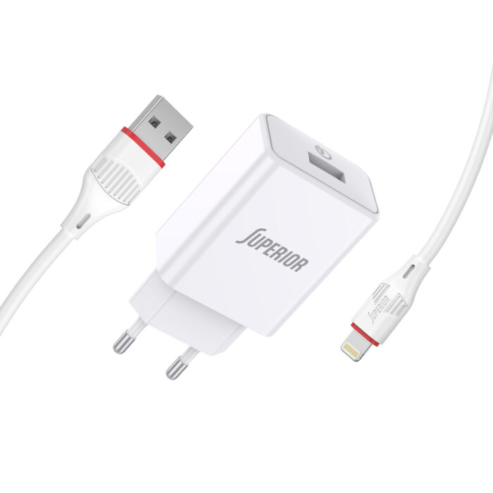 Kucni punjac Superior SU-P101 Fast QC3.0 18W 3A Lightning beli - Slika 2