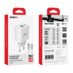 Kucni punjac Superior SU-P102 20W Super Fast USB A QC3.0+Type C sa Type C na Lightning kablom beli (CERT) - Slika 3