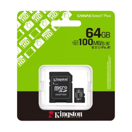 Memorijska kartica Kingston Select Plus Micro SD 64GB Class 10 UHS U1 / V10 150MB/s + SD adapter
