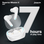 Slusalice bluetooth Superior Mission X ENC bele - Slika 3