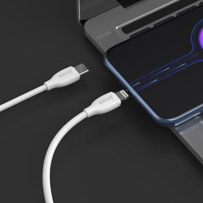 USB data kabal Superior CO-BX19 Fast 20W 3A Type C na Lightning 1m beli - Slika 4