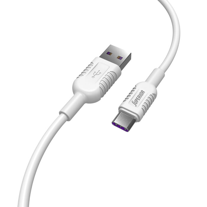 USB data kabal Superior CO-BX33 Fast 50W 5A Type C 1m beli - Slika 4