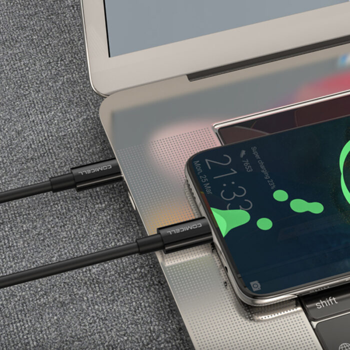 USB data kabal Comicell Superior CO-BX44 Fast 100W 5A Type C 1m crni - Slika 4