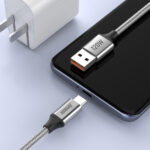 USB data kabal Superior SU-K100 pleteni Fast 120W 6A Type-C 1m srebrni - Slika 4