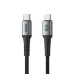 USB data kabal Superior SU-K102 pleteni Fast 60W 3A Type-C na Type-C 1m crni