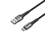 USB data kabal Superior SU-K104 pleteni Fast 27W 3A USB A na Type-C 1m crni - Slika 2