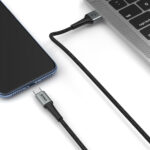 USB data kabal Superior SU-K104 pleteni Fast 27W 3A USB A na Type-C 1m crni - Slika 3