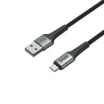 USB data kabal Superior SU-K104 pleteni Fast 12W 2.4A USB A na Micro 1m crni - Slika 2