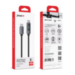 USB data kabal Superior SU-K107 pleteni 100W 5A Type-C na Type-C sa LED ekranom 1m crni - Slika 4