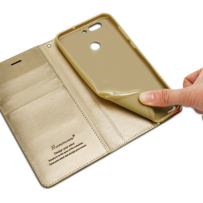 Maska na preklop Hanman Minor za Huawei P40 zlatna. - Slika 2