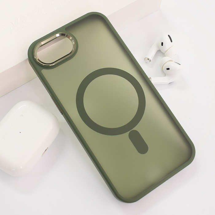 Maska Candy Shield Mag Case za iPhone 16e tamno zelena - Slika 3