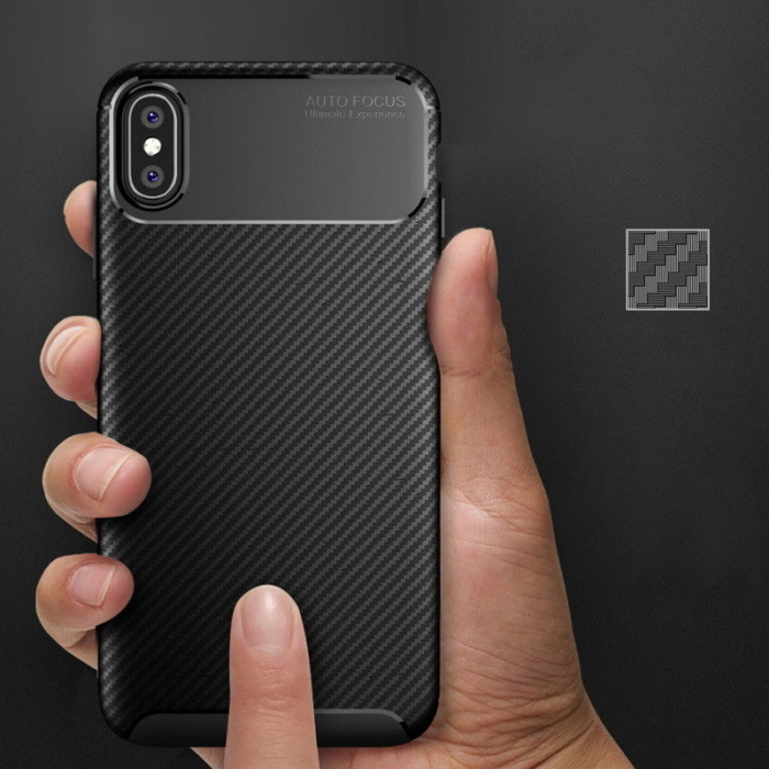 Maska Carbon Defender za iPhone 14 Pro Max crna - Slika 3