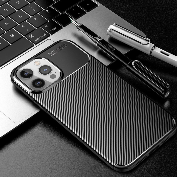 Maska Carbon Defender za Xiaomi Redmi 13C 4G/ Poco C65 4G crna - Slika 5