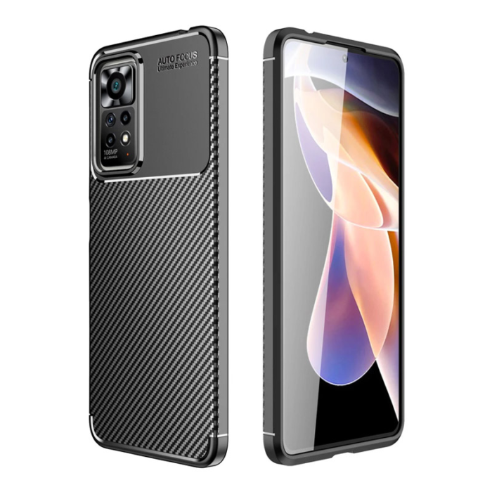 Maska Carbon Defender za Xiaomi Redmi Note 11/ 11S 4G crna - Slika 4