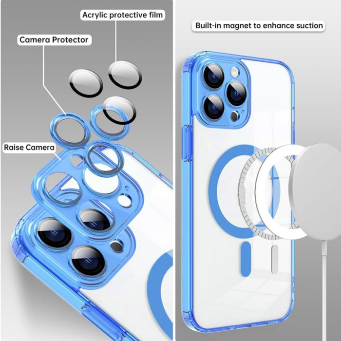 Maska Color Mag Case za iPhone 14 plava - Slika 2