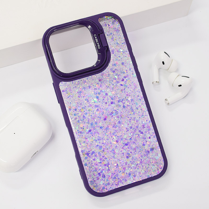 Maska Crystal Dots za iPhone 16 ljubicasta - Slika 6