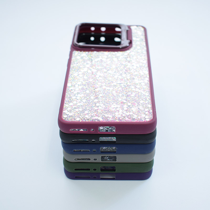 Maska Crystal Dots za iPhone 16 Pro plava - Slika 3