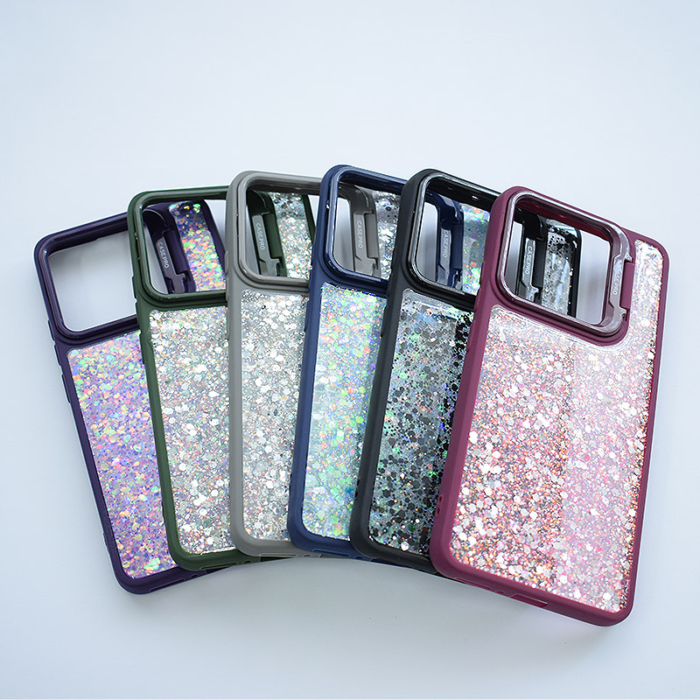 Maska Crystal Dots za iPhone 16 Pro plava - Slika 5