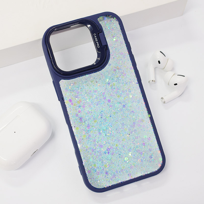 Maska Crystal Dots za iPhone 16 Pro plava - Slika 6