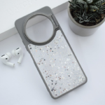 Maska Crystal Dots za Xiaomi Redmi A3 (2024) siva - Slika 6