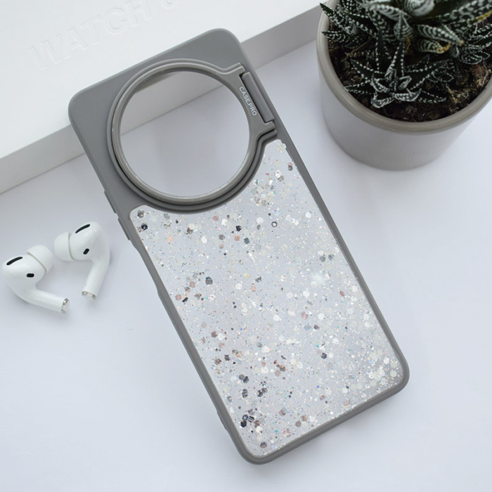 Maska Crystal Dots za Xiaomi Redmi A3 (2024) siva - Slika 6