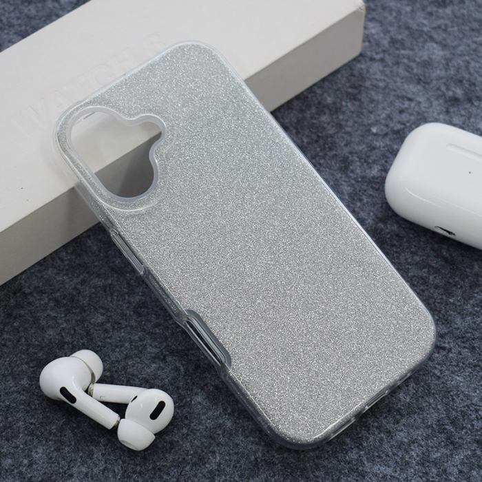 Maska Crystal Dust za iPhone 17 srebrna - Slika 4