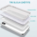 Maska Crystal Dust za Samsung A07/ A075F crna
