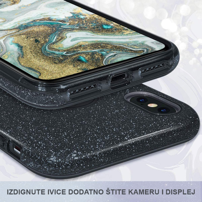 Maska Crystal Dust za Xiaomi Redmi Note 14 Pro 5G (EU) pink - Slika 3